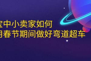 淘寶中小賣家如何利用春節(jié)期間做好彎道超車，如何做到月銷售額20W+