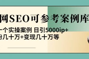 《全網(wǎng)SEO可參考案例庫》幾十個實操案例