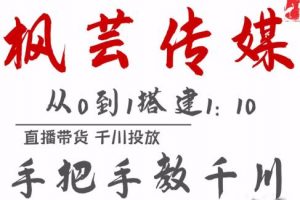 楓蕓傳媒11月千川最新玩法，手把手教你搭建1:10的計劃