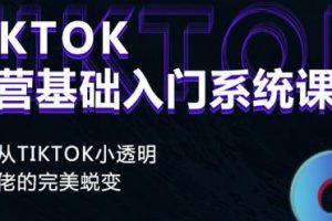 Tiktok實操進階課程，體驗從tiktok小透明到大佬的完美蛻變