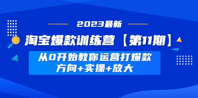 淘寶爆款訓練營【第11期】 從0開始教你運營打爆款，方向 實操 放大插圖