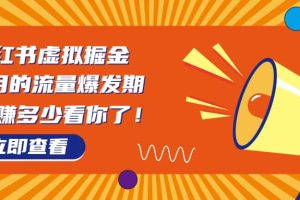 8月風(fēng)口項(xiàng)目，小紅書虛擬法考資料，一部手機(jī)日入1000 （教程 素材）
