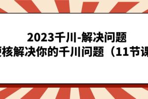 2023千川-解決問(wèn)題，硬核解決你的千川問(wèn)題（11節(jié)課）