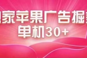 最新蘋果系統(tǒng)獨家小游戲刷金 單機日入30-50 穩(wěn)定長久吃肉玩法