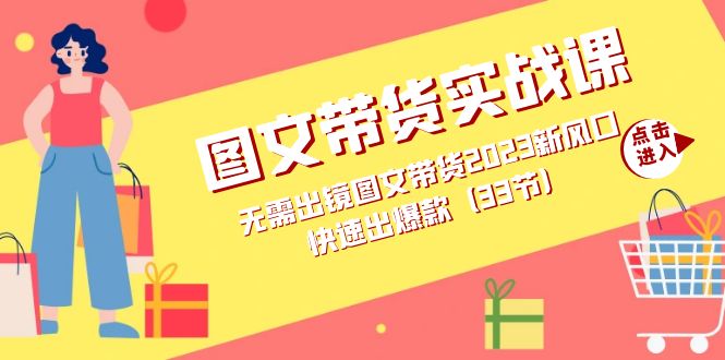 圖文帶貨實戰(zhàn)課：無需出鏡圖文帶貨2023新風口，快速出爆款（33節(jié)）插圖