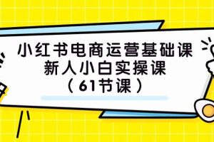 小紅書電商運營基礎課，新人小白實操課（61節(jié)課）