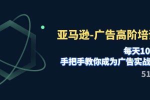 亞馬遜-廣告高階培訓班，每天10分鐘，手把手教你成為廣告實戰高手（51節）