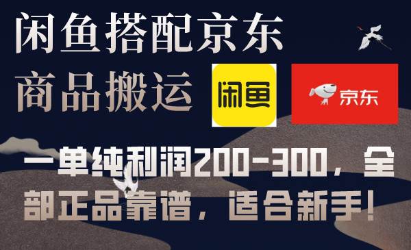 閑魚搭配京東備份庫搬運，一單純利潤200-300，全部正品靠譜，適合新手！插圖