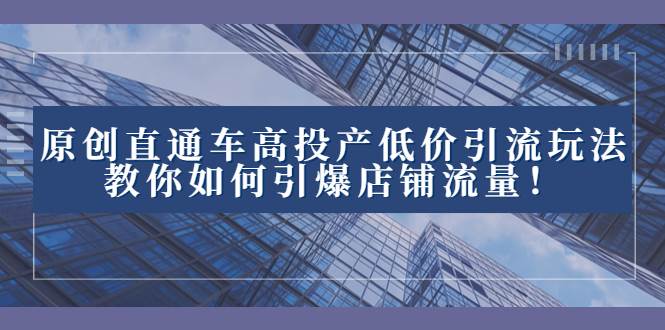 2023直通車高投產(chǎn)低價引流玩法，教你如何引爆店鋪流量！插圖