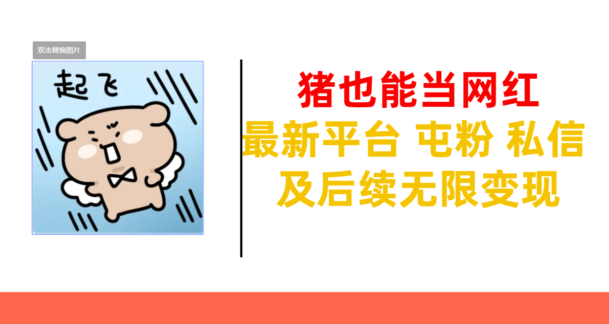豬也能當(dāng)網(wǎng)紅-最新平臺 屯粉 交流 私信 及后續(xù)無限變現(xiàn)