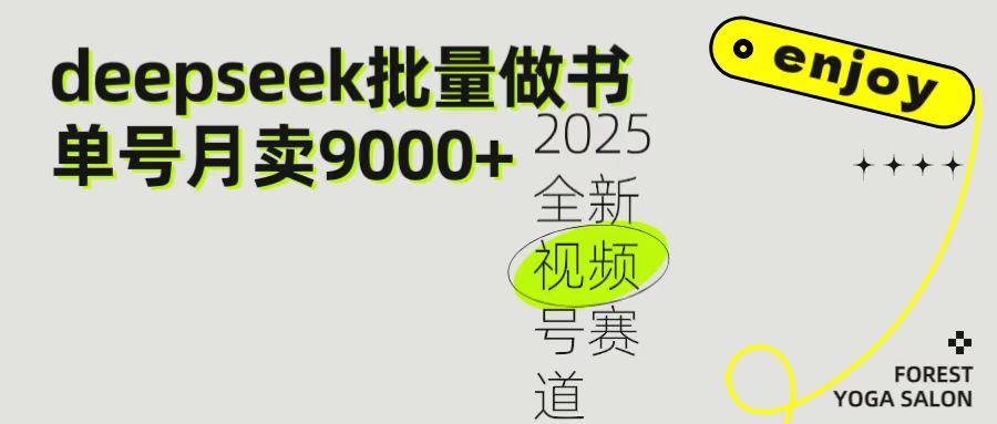 2025最新視頻號(hào)項(xiàng)目 如何用Deepseek快速批量制作書單號(hào) 日入1000＋插圖