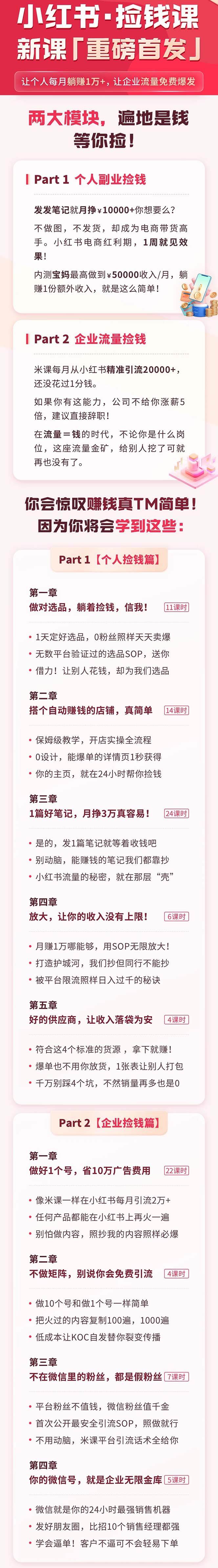 小紅書之檢錢課：從0開始實(shí)測(cè)每月多賺1.5w起步，賺錢真的太簡(jiǎn)單了（98節(jié)）插圖1